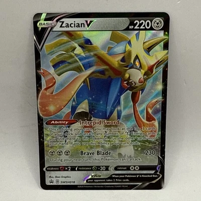 Pokemon TCG SWSH: Sword & Shield Promo Cards #SWSH018 Zacian V NM - Image 1 of 2