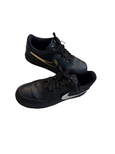 Nike Air Force 1 Para hombres Talla 13 Negro Metálico Dorado Desmontable Swoosh Pack Y2K RARO - Imagen 1 de 23