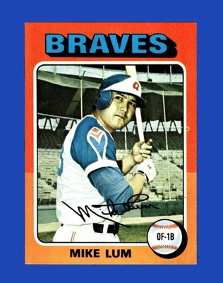 1975 Topps Set-Break #154 Mike Lum NM-MT OR BETTER *GMCARDS* - Image 1 of 2