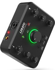 Rechargeable Audio Interface USB for Recording Live Streaming Guitar Podcasting 