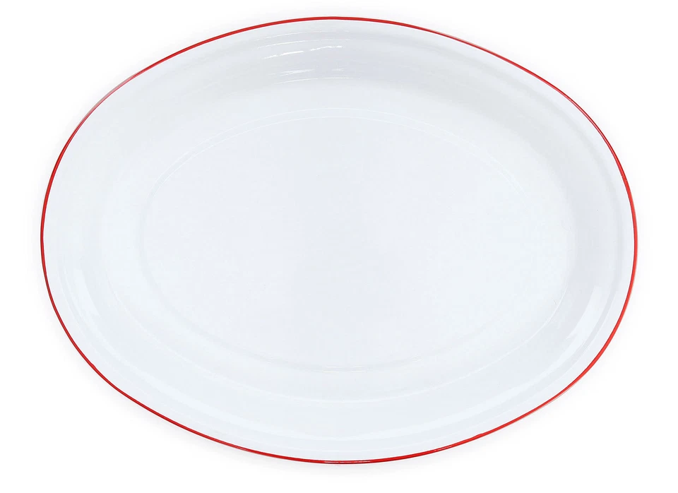 Crow Canyon Enamelware, 18" Oval Serving Tray  Platter, 5 Color Choices - Image 1 of 1