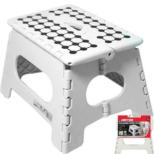 Dekton Folding Multi Purpose Portable Collapsible Step Stool Non Slip Surface - Picture 1 of 5