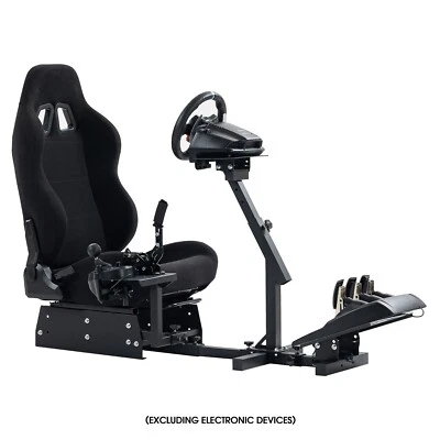 Hottoby G29 Racing Simulator Cockpit with Black Seat Fit Logitech G920 G923 Xbox - Image 1 of 4