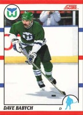 1990-91 Score Canadian Dave Babych Hartford Whalers #172