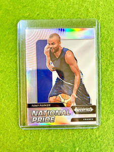 Tony Parker SILVER PRIZM  SSP CASE HIT CARD JERSEY #15 FRANCE 2022 MAKE AN OFFER