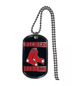 MLB Boston Red Sox 18" Necklace dog tag necklace - Picture 1 of 2