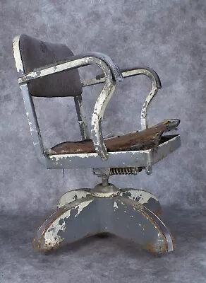 Vintage Mid Century Industrial Office Tanker Chair For Repair • 134.90$
