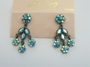 PENDIENTES FLORES KIRKS FOLLY AB NUEVOS - Imagen 1 de 2