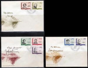 POLAND 1969 WRITERS x3 FDC MNH LITERATURE, JUDAICA - Picture 1 of 1