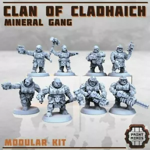 Mineral Space Dwarf Gang Dnd Miniature TTRPG Fantasy dnd Grimdark - Picture 1 of 2