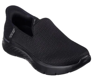 SKECHERS WOMENS 124963 BBK SLIP-INS Go Walk Flex Relish Black Slip-On Size Uk 4 - Picture 1 of 10