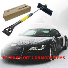 Ajimy 3in1 Snow Brush and Ice Scraper for Car Windshield 42 Extendable Heavy Duty Broom Vehicle Removal Tool SUV Trucks at MechanicSurplus.com