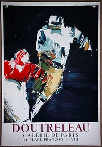 Superbowl Football Dream Original Mourlot Stone Litho by Pierre Doutreleau 1960s - Picture 1 of 1