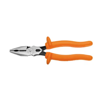 Klein Tools 12098-Ins 8 7/8 In Linemans Plier High Leverage W/ Wire Crimper, - Image 1 of 4
