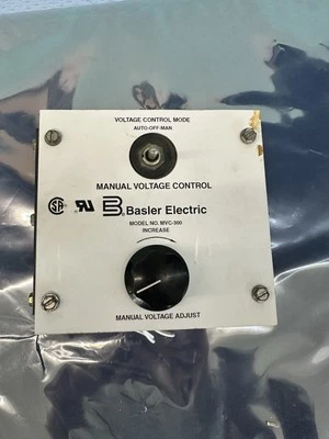 CONTROLE DE TENSÃO MANUAL BASLER ELECTRIC MVC-300 Frete Rápido - Imagem 1 de 3