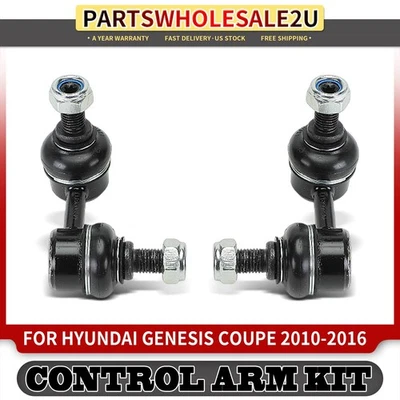 2pcs Rear Suspension Stabilizer Bar Link Kit for Hyundai Genesis Coupe 2010-2016 - Image 1 of 4