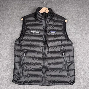 Patagonia Down Sweater Vest Mens Medium Black Puffer Full Zip Frontier 84622 - Picture 1 of 7