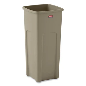 Rubbermaid Commercial 356988BG Untouchable 23 gal Waste Container - Beige New - Picture 1 of 5