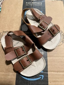 Baby Gap Brown Baby Sandals 6-12 Months - Picture 1 of 4