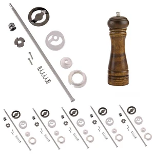 Kit de proyecto de molino de sal y pimienta de 8 pulgadas, paquete de 6, torneado de madera heredado - Imagen 1 de 4