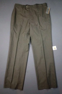 Pantalones de vestir Massini talla 36/34 mezcla de lana Techno cuadros delanteros planos nuevos con etiquetas Foto 1 de 3