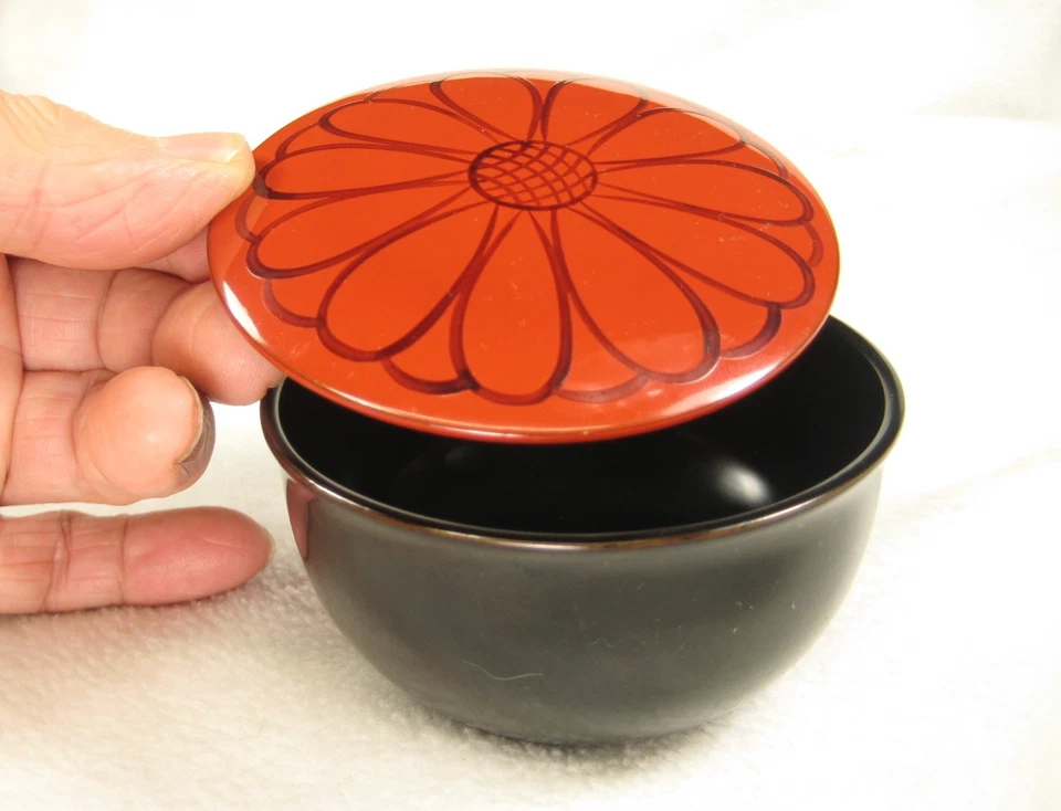 DE COLECCIÓN LACA JAPONESA MADERA TAPA TÉ CEREMONIA USUKI NATSUME Foto 1 de 4