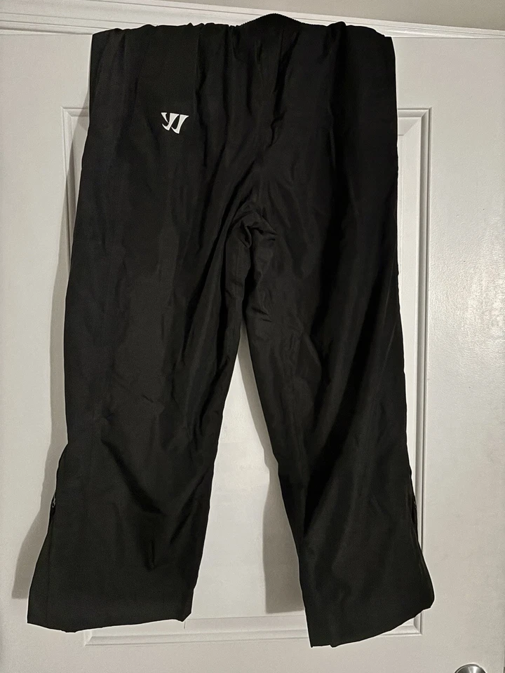 Pantalones de calentamiento pesados negros grandes para hombre Warrior Hockey Coaches Foto 1 de 4