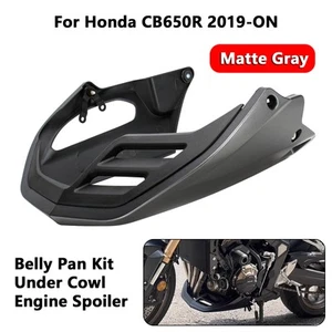 Bugspoiler Für Honda CB650R 2019-ON Lower Engine Fairing Belly Pan Exhaust Guard - Picture 1 of 22