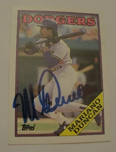 MARIANO DUNCAN -- 1988 TOPPS -- SIGNED / AUTOGRAPHED - Picture 1 of 1