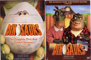 DINOSAURS COMPLETE SERIES SEASONS 1-4 JIM HENSON 8 DISC SET DVD REGION 1 - Picture 1 of 3
