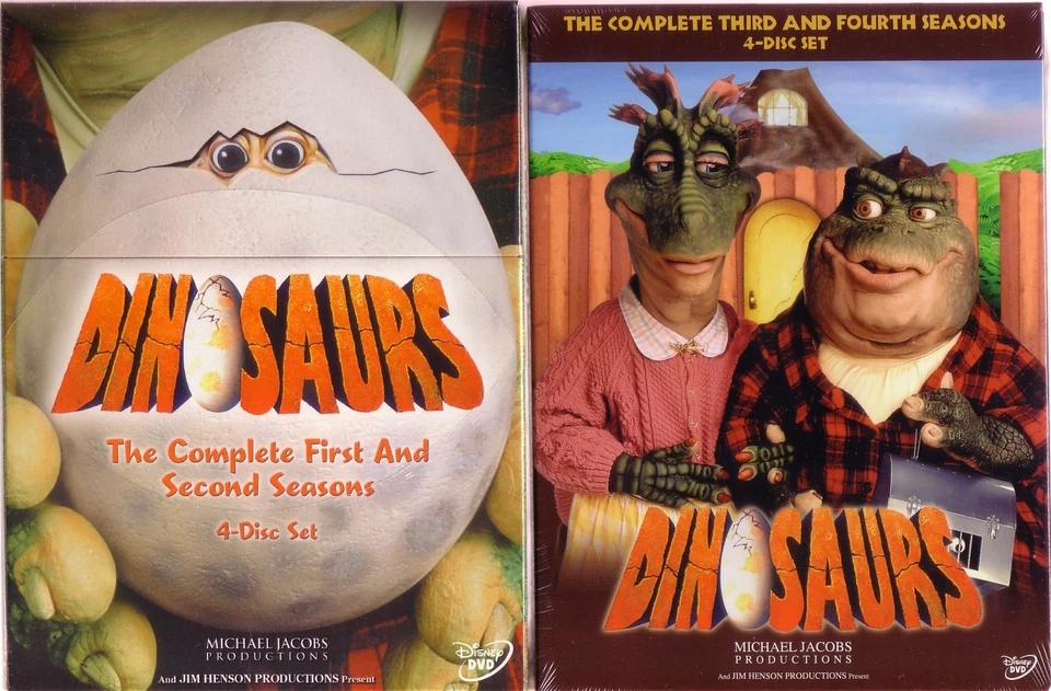 DINOSAURS COMPLETE SERIES SEASONS 1-4 JIM HENSON 8 DISC SET DVD REGION 1 - Image 1 of 3