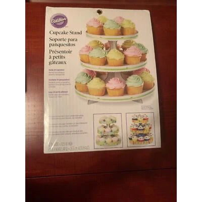 Lote de 5 soportes para cupcakes Wilton (sostiene 24 cupcakes) 12 pulgadas x 10,5 pulgadas nuevos Foto 1 de 4