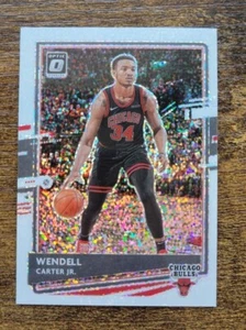 2020-21 Donruss Optic Wendell Carter Jr White Sparkle Prizm #34 Bulls SSP /15 - Picture 1 of 2