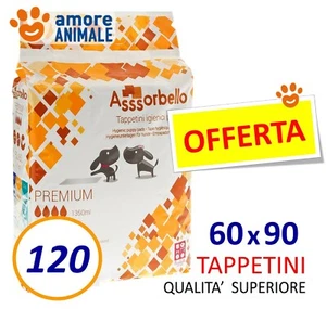 120 Tappetini Assorbello PREMIUM 60x90 - Traverse Assorbenti Cane Pannolini Cani - Imagen 1 de 1