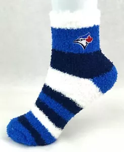 Toronto blaue Jays Baseballsocken mit Regenbogenstreifen unscharfe Socken - Bild 1 von 2