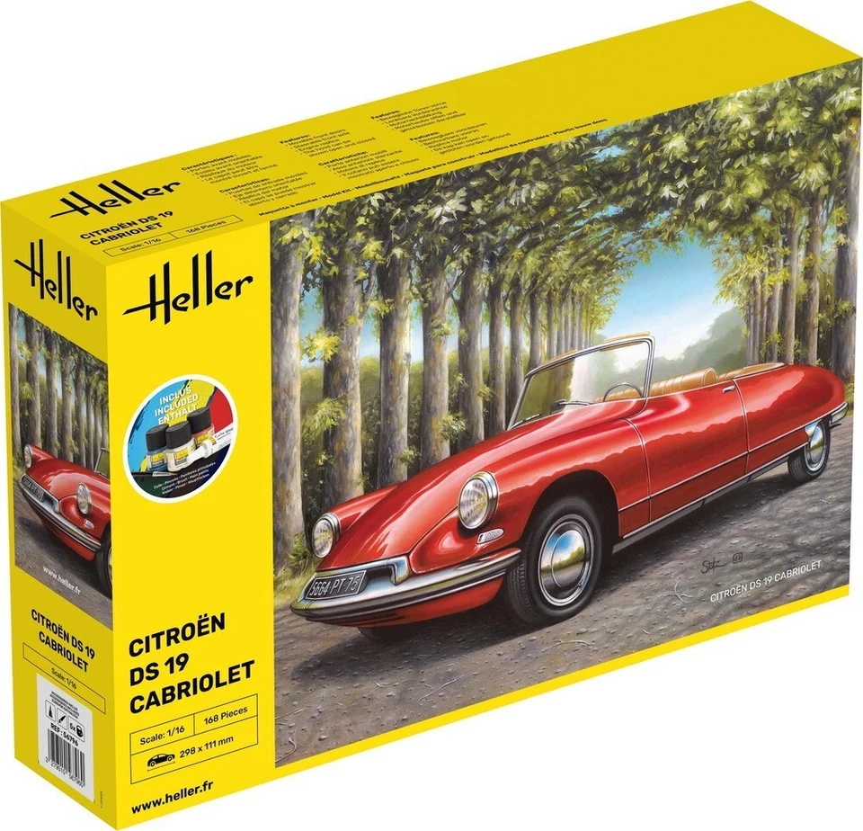 Modello Citroën DS 19 Cabriolet 1/16 - Kit Di Avvio Heller 56796 - Immagine 1 di 3