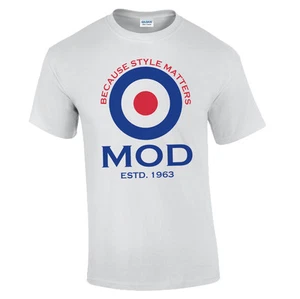 Camiseta Mod Target Años 60 Diseño Original Look Clásico Mods Rockers Estilo Matters - Imagen 1 de 4