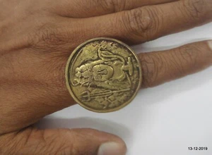 Vintage Ring Silver Ring Antique ring Brass God Shiva Ring - Picture 1 of 8
