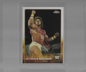 2015 Topps Chrome WWE Refractor Card Ultimate Warrior #90 a11 - Picture 1 of 2