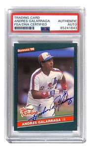 Andres Galarraga autographed 1986 Donruss the Rookies card PSA/DNA Expos - Picture 1 of 2