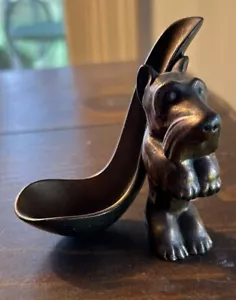 Vintage 3” Brass Scottie Dog Pipe Holder Scottish Terrier - Picture 1 of 15
