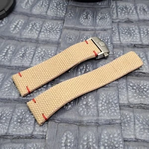 22mm/18mm Canvas Watch Strap Military Fashion Minimalist Design - Picture 1 of 9