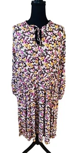 NWT Torrid Floral Print Maxi Stretch Dress Keyhole Front 3X Cottage Core Boho - Picture 1 of 15