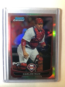 2012 Bowman Chrome Refractor Carlos Ruiz #171 Phillies