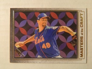 2021Topps Gallery Masters of the Craft Card of Jacob DeGrom - Mets PITCHING ACE 