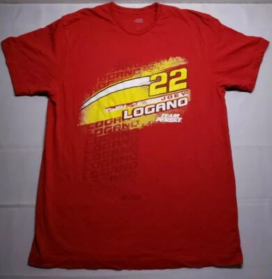 Camiseta grande estilo retro NASCAR Team Penske "Joey Logano #22" para hombre  Foto 1 de 4