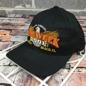 Cappello Berretto Baseball Nero Mohrs Daytona Beach Bike - Foto 1 di 5