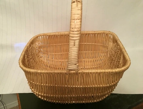 World Market Large Garden Straw Style Country Market Basket Cover