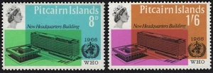 PITCAIRN ISLAND - 1966 WHO (2) COMO NUEVO DESQUICIADO (A29205) - Imagen 1 de 1