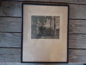 Vintage Framed Print? Lake Wakatipu New Zealand Art SIGNED George Chance Decor - Picture 1 of 7